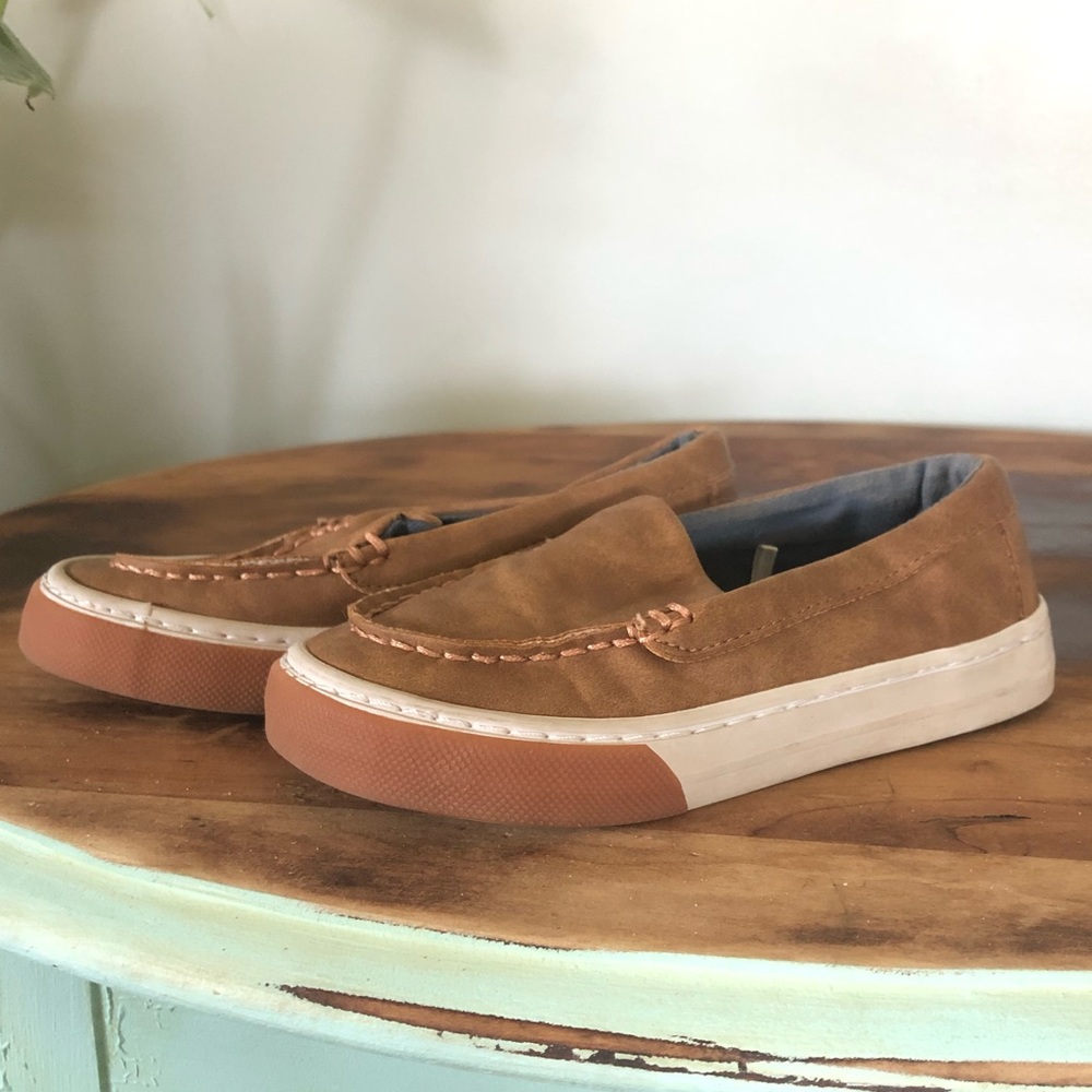 Boy’s Faux Leather Slip-ons
